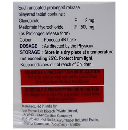 Glimiprime-M2 Tablet PR