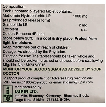 Gluconorm G2 Forte Tablet PR