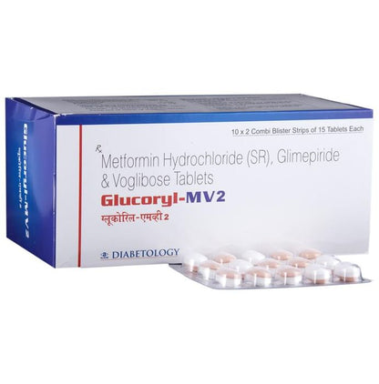 Glucoryl-MV 2 Tablet SR - Classic Derma