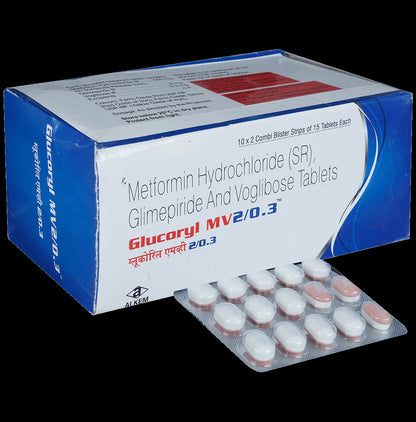 Glucoryl-MV 2/0.3 Tablet SR - Classic Derma