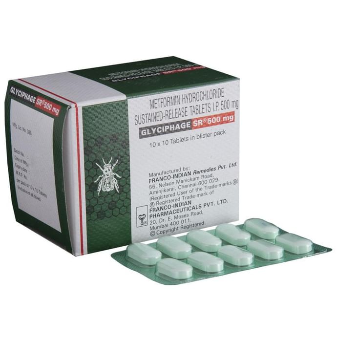 Glyciphage SR 500mg Tablet - Classic Derma
