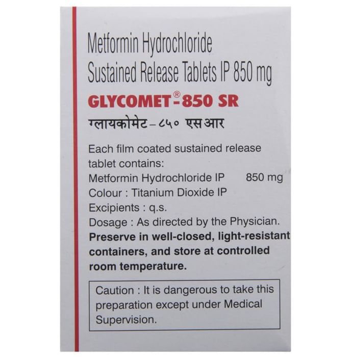 Glycomet 850 SR Tablet