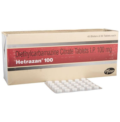 Hetrazan 100 Tablet - Classic Derma