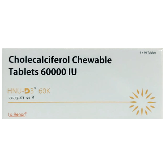 Hnu-D3 60K Chewable Tablet - Classic Derma