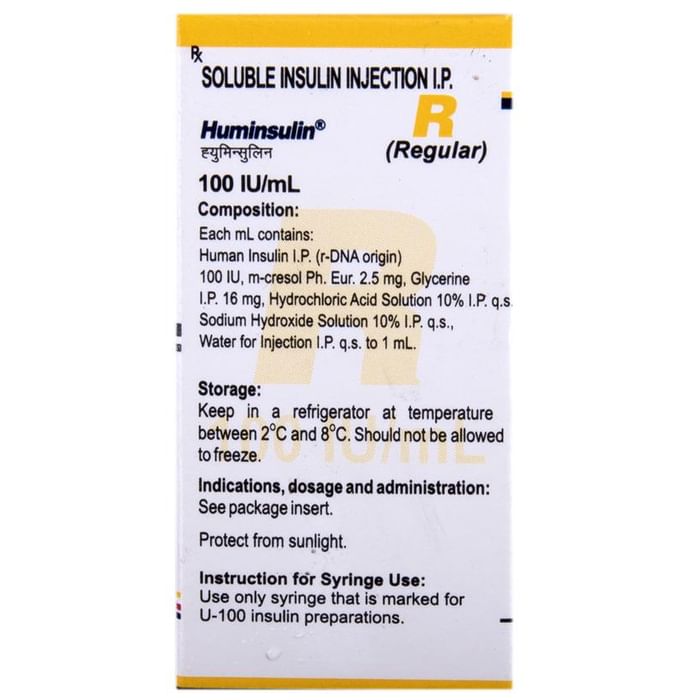 Huminsulin R 100IU/ml Solution for Injection