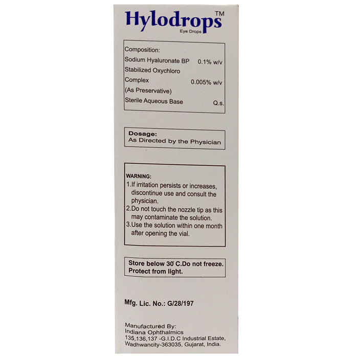 Hylodrops Eye Drop