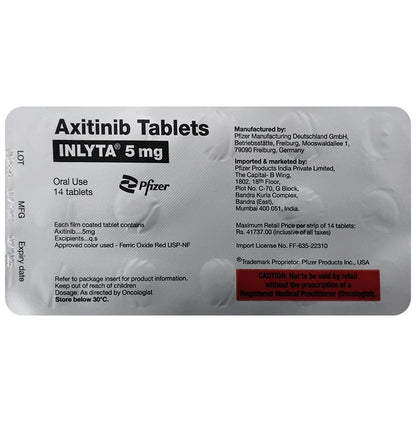 Inlyta 5mg Tablet - Classic Derma
