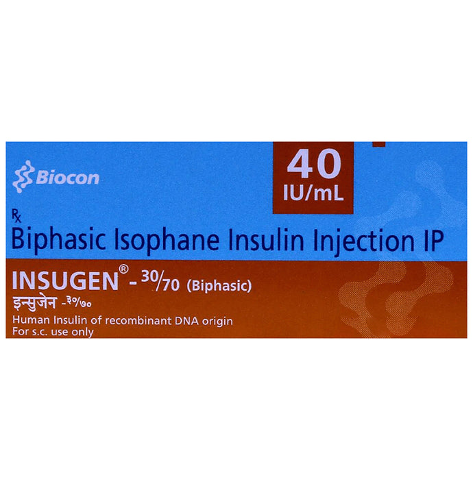 Insugen 30/70 Solution for Injection 40IU/ml - Classic Derma