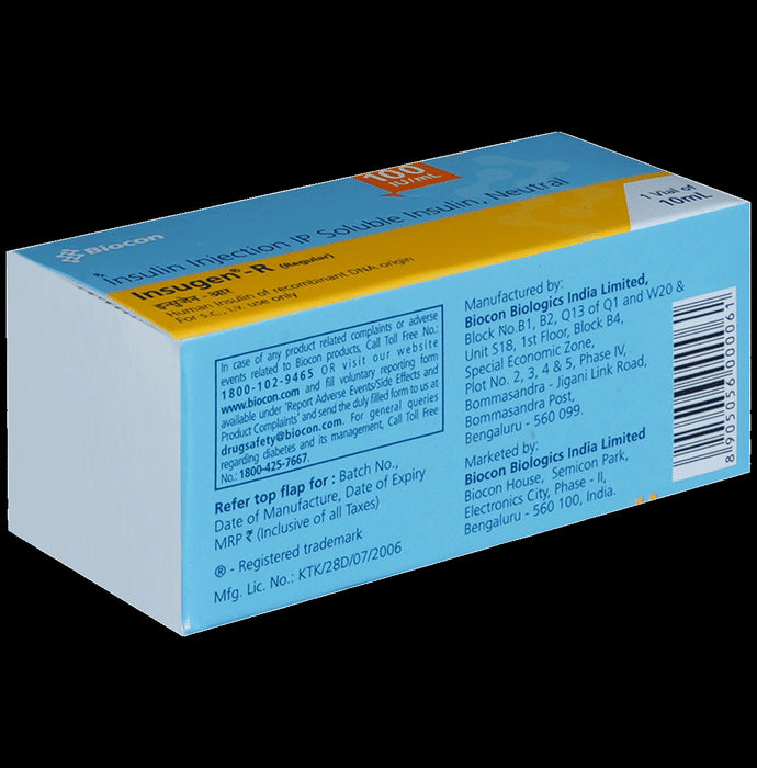 Insugen-R 100IU/ml Solution for Injection