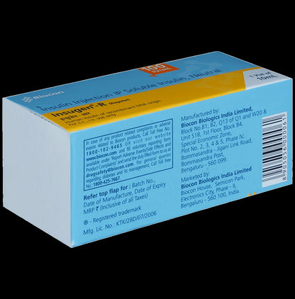 Insugen-R 100IU/ml Solution for Injection