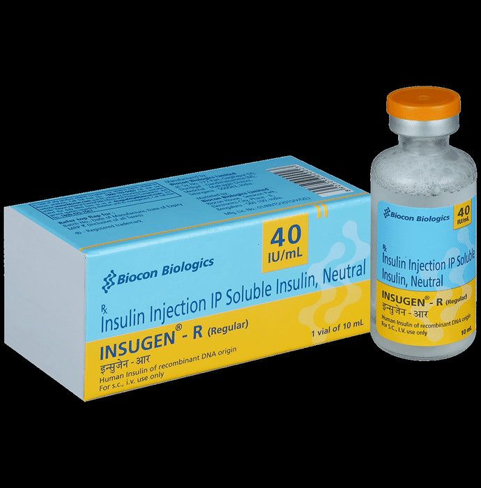 Insugen-R 40IU/ml Solution for Injection - Classic Derma