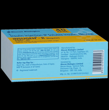 Insugen-R 40IU/ml Solution for Injection