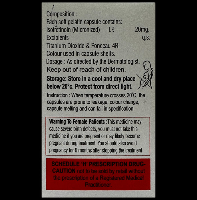 Isoshine 20 Softgel Capsule