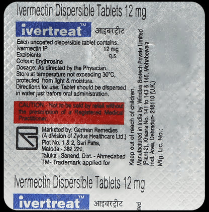 Ivertreat 12mg Tablet