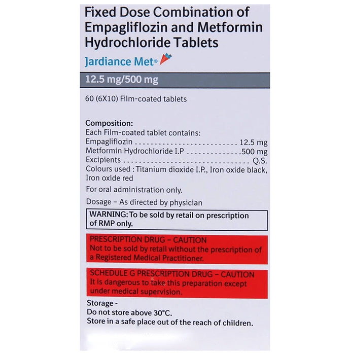 Jardiance Met 12.5mg/500mg Tablet