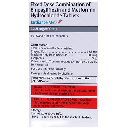 Jardiance Met 12.5mg/500mg Tablet