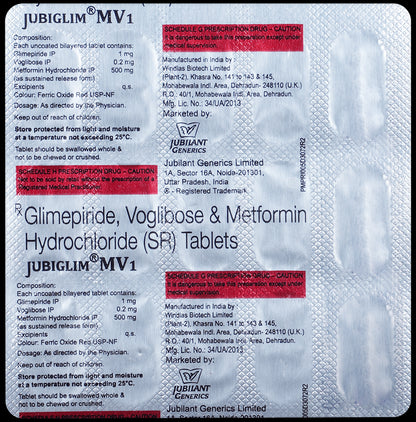 Jubiglim MV 1 Tablet SR