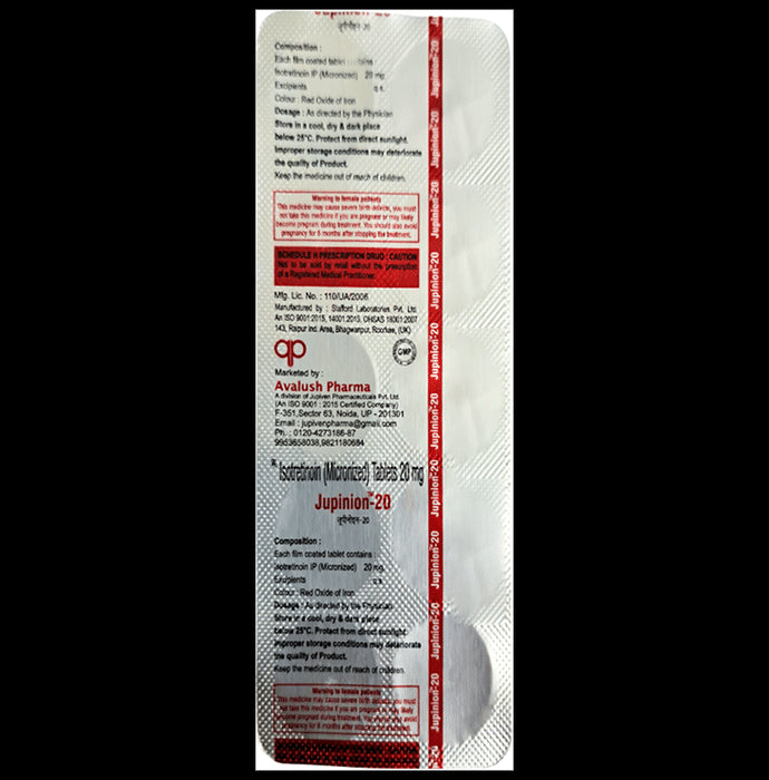Jupinion 20 Tablet - Classic Derma
