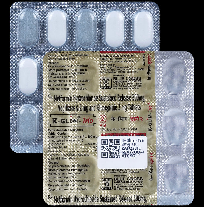 K-Glim-Trio 2mg Tablet SR - Classic Derma