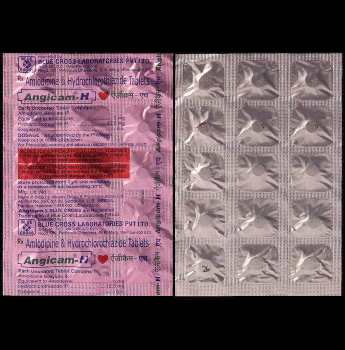 Angicam-H 5mg/12.5mg Tablet - Classic Derma