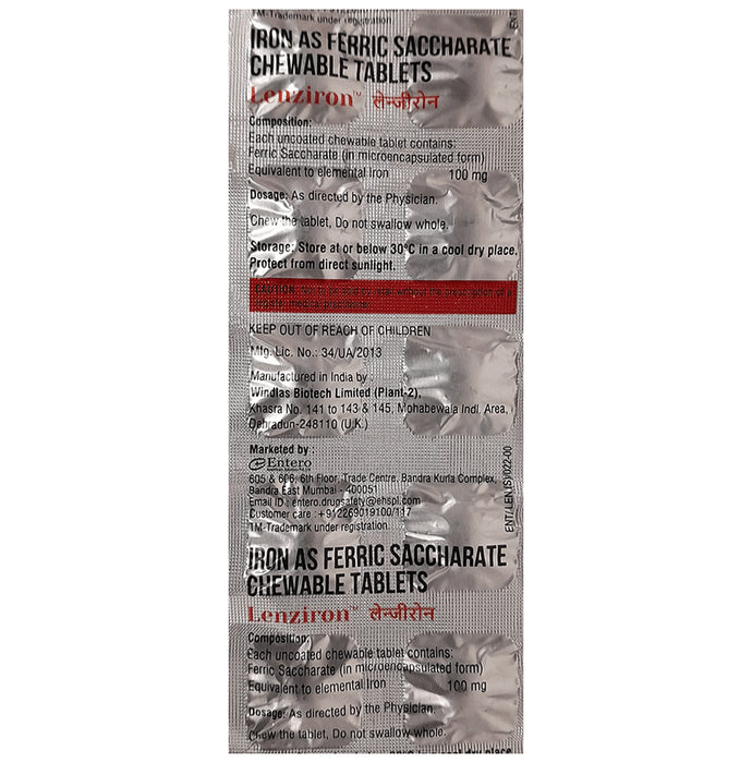 Lenziron Chewable Tablet - Classic Derma