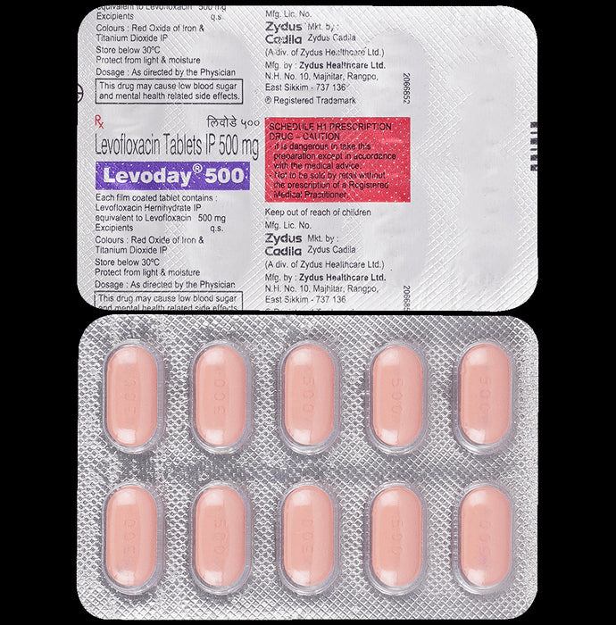 Levoday 500 Tablet - Classic Derma