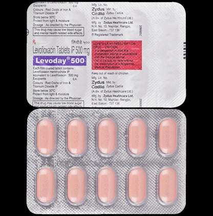 Levoday 500 Tablet - Classic Derma