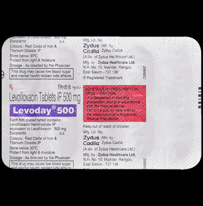 Levoday 500 Tablet