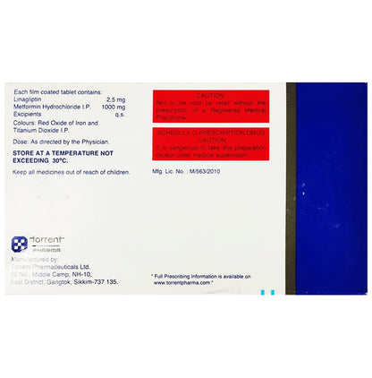 Linaxa M 2.5/1000 Tablet