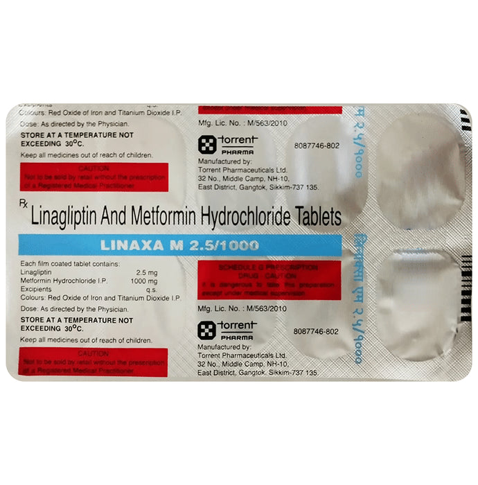 Linaxa M 2.5/1000 Tablet