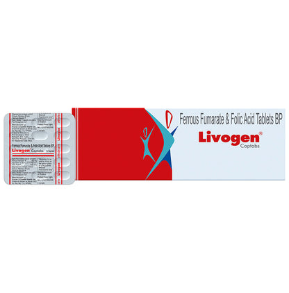 Livogen Ferrous Fumarate & Folic Acid Captab