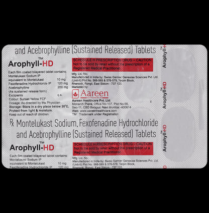 Arophyll HD 10mg/120mg/200mg Tablet