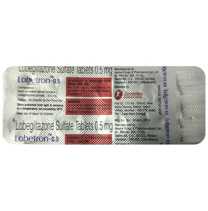 Lobetron 0.5mg Tablet - Classic Derma