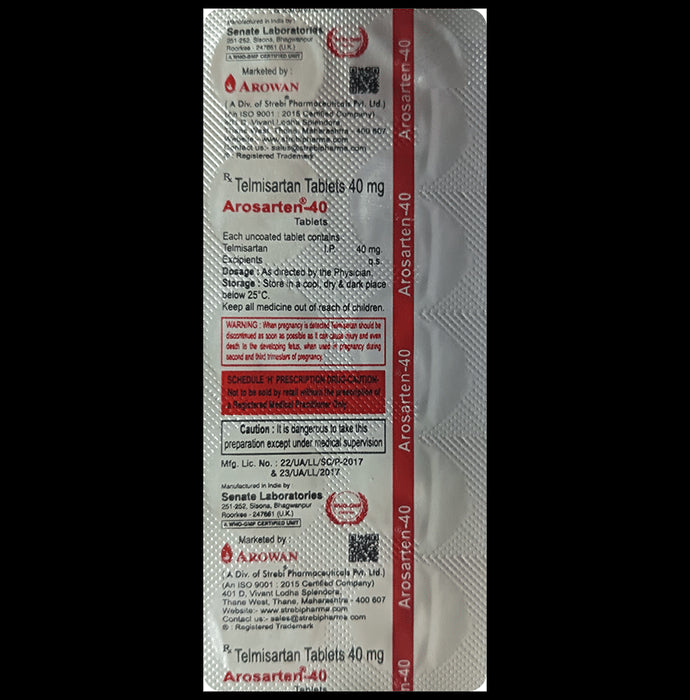 Arosarten 40 Tablet