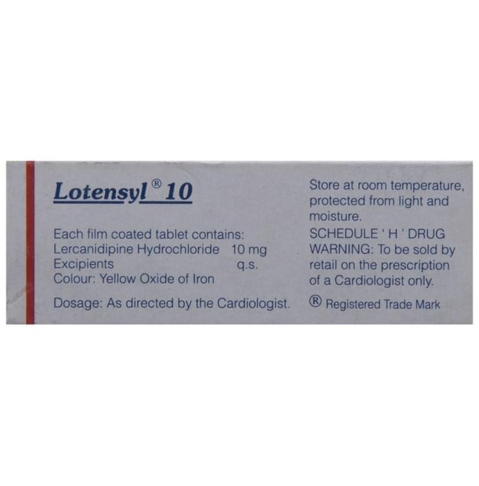 Lotensyl 10 Tablet