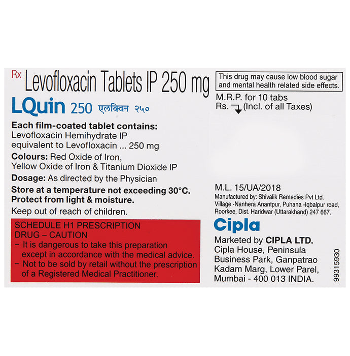 LQuin 250 Tablet