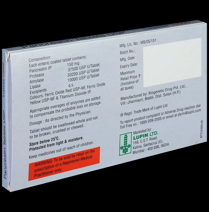 Lupase 10000 Tablet