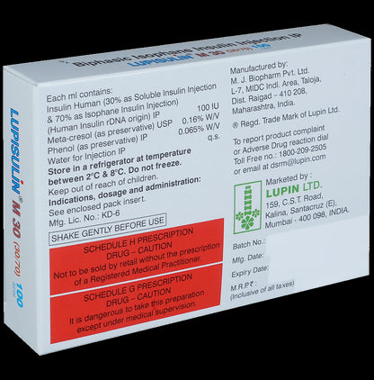 Lupisulin M 30 Injection 100IU/ml