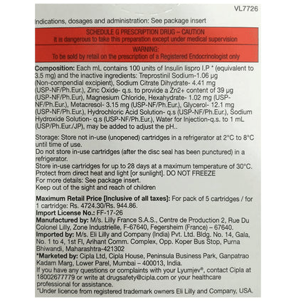 Lyumjev Solution for Injection ( 3ml Each )