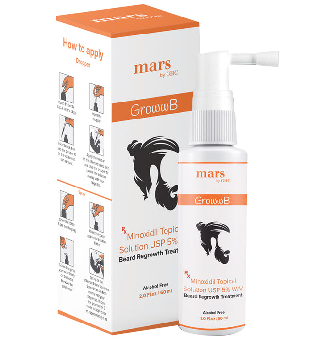 Mars GrowwB Solution Alcohol Free - Classic Derma