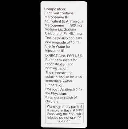 Mero 500mg Injection