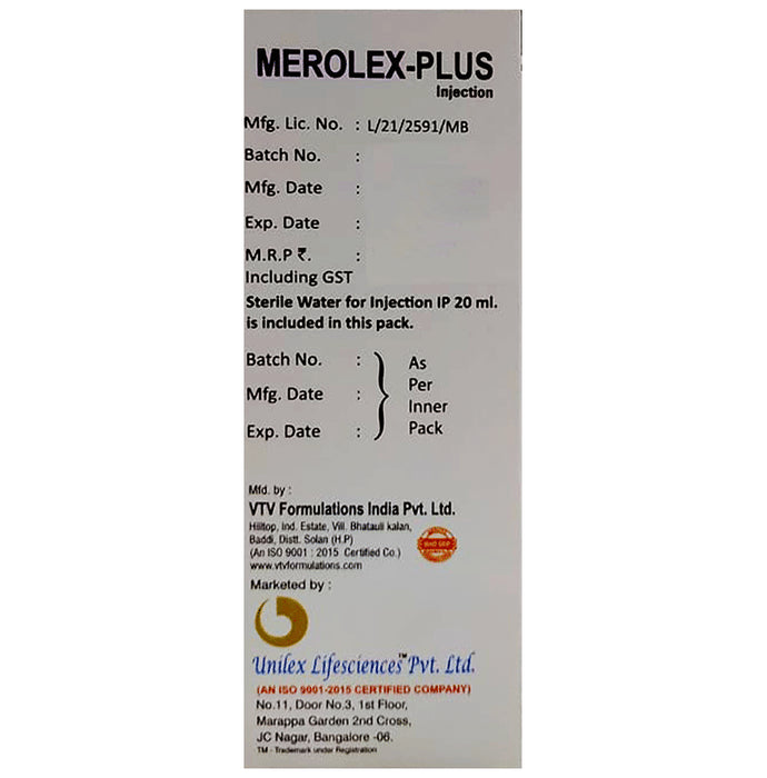 Buy Merolex-Plus Injection Online | Classic Derma
