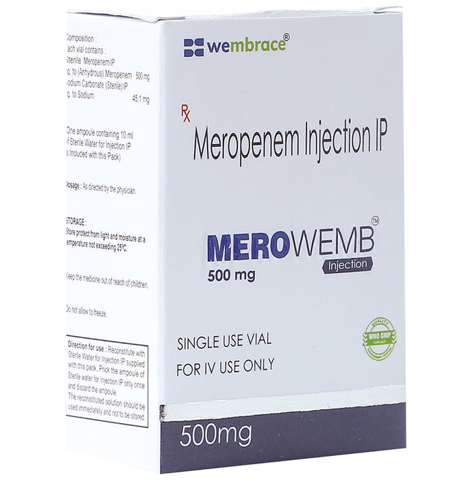 Merowemb 500mg Injection