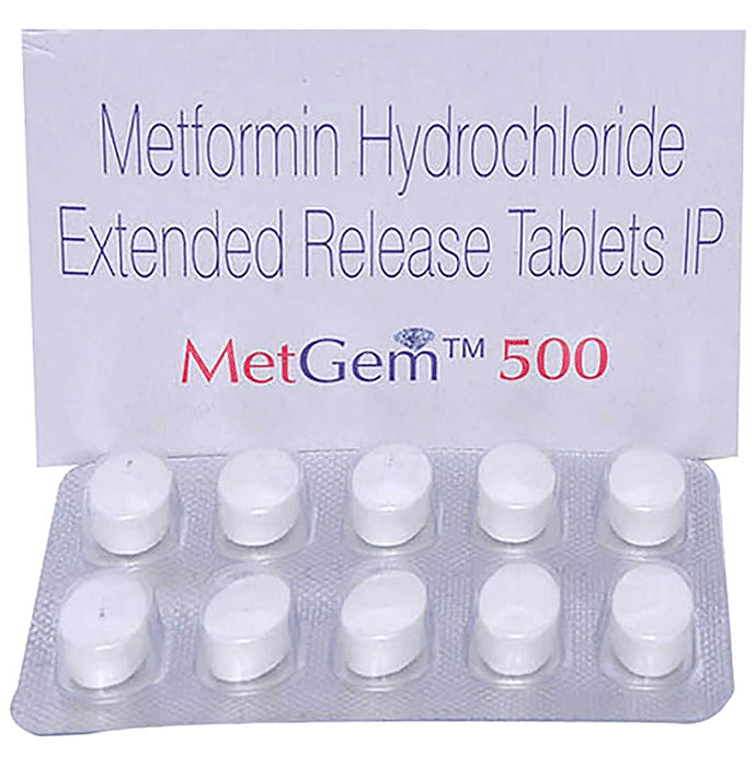 Metgem 500 Tablet ER - Classic Derma