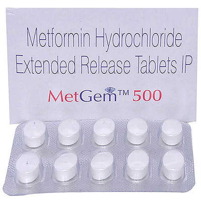Metgem 500 Tablet ER - Classic Derma