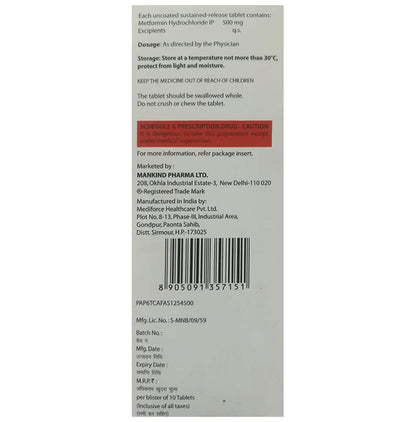 Metlong 500 Tablet SR