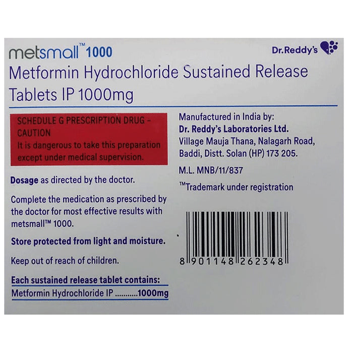 Metsmall 1000 Tablet SR