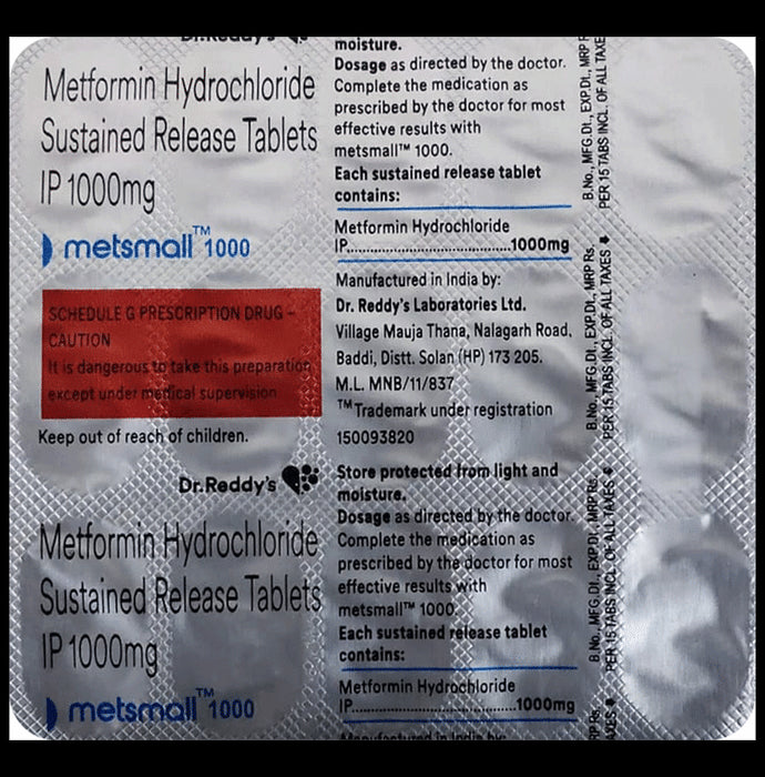 Metsmall 1000 Tablet SR