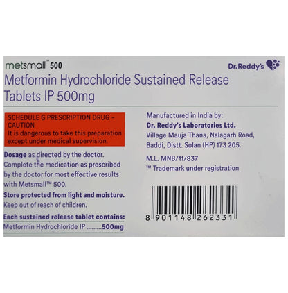 Metsmall 500 Tablet SR