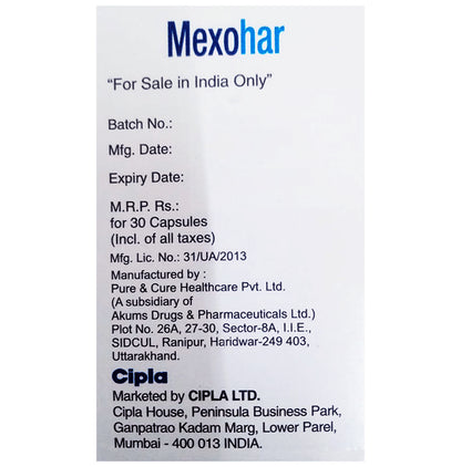 Mexohar 150mg Capsule